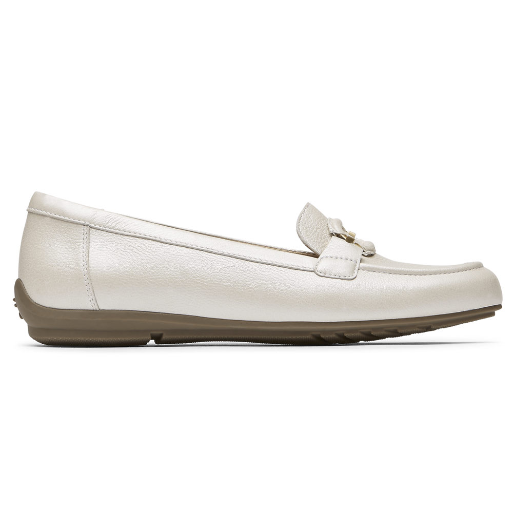 Mocassins Rockport Mulher Branco - Total Motion Circle Driver - 23609ZAHE